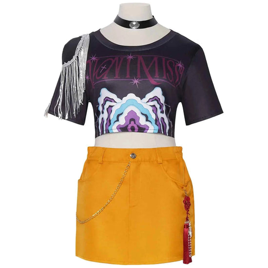 Kids Rumi Zoey Mira Cosplay KPop Demon Hunters Costume Women Girls Black Golden Suit Saja Boys Halloween Role Playing Outfits