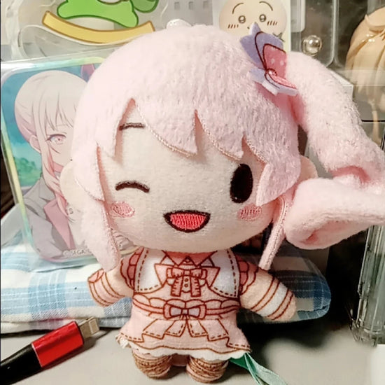 10cm Pjsk Plush Doll Toys Project Sekai Akiyama Mizuki Stuffed Plushies Keychain Yoisaki Kanade Pendant Backpack Bag Decor Gift SS69