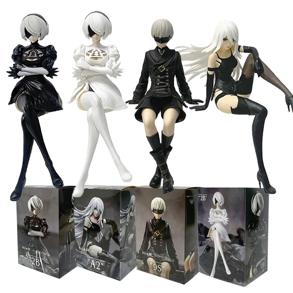 13-15CM NieR:Automata Yorha No. 2 Type B PVC Anime Action Figures Model Collection Ornament Anime Cartoon Model Toy Gift SS69