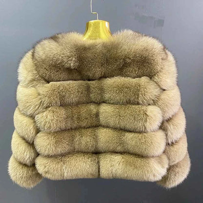 Winter Women's Cold Coat Top Fox Jackets For Women clothing Natural Real fox Fur Jacket Coats For Women Fur Jacket In Promotion