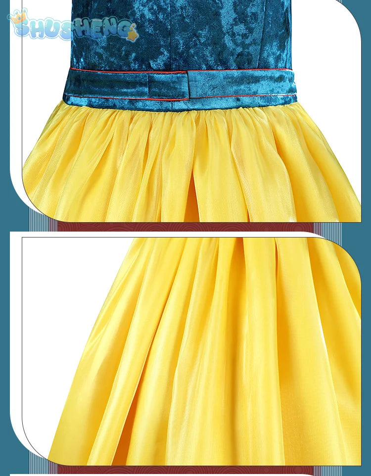 New Movies of 2025 Snow White cosplay Costume Adult and Child Sizes Fairy Tale Sweet Princess Dress Halloween Ball Woman Uniform - SS69