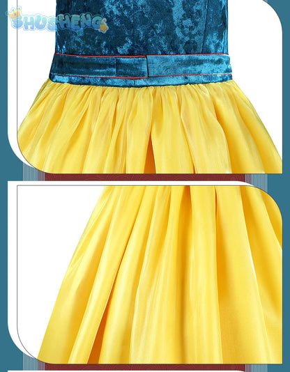 New Movies of 2025 Snow White cosplay Costume Adult and Child Sizes Fairy Tale Sweet Princess Dress Halloween Ball Woman Uniform - SS69