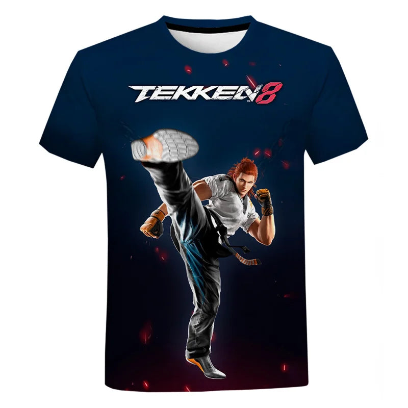 Fighting New Game Tekken 8 3D Printed T Shirt For Men Clothes Harajuku Streetwear T-Shirt For men Crewneck Short Sleeve Tops SS69 11.69 EXZHF202427162 / XL