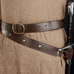 Adjustable PU Leather Sword Holder Belt for Renaissance & LARP