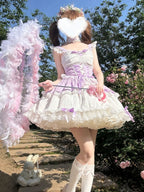 French Lolita Strap Dress Lace Patchwork Cosplay Outfit Y2K Vintage Elegant Girls Sweet Party Kawaii Dress Women Clothing 2026