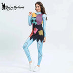 [You're My Secret] Nightmare Christmas Sally Cosplay Costumes Sets Disguise Jumpsuits Carnival Party Zenti Bodysuit Oufits