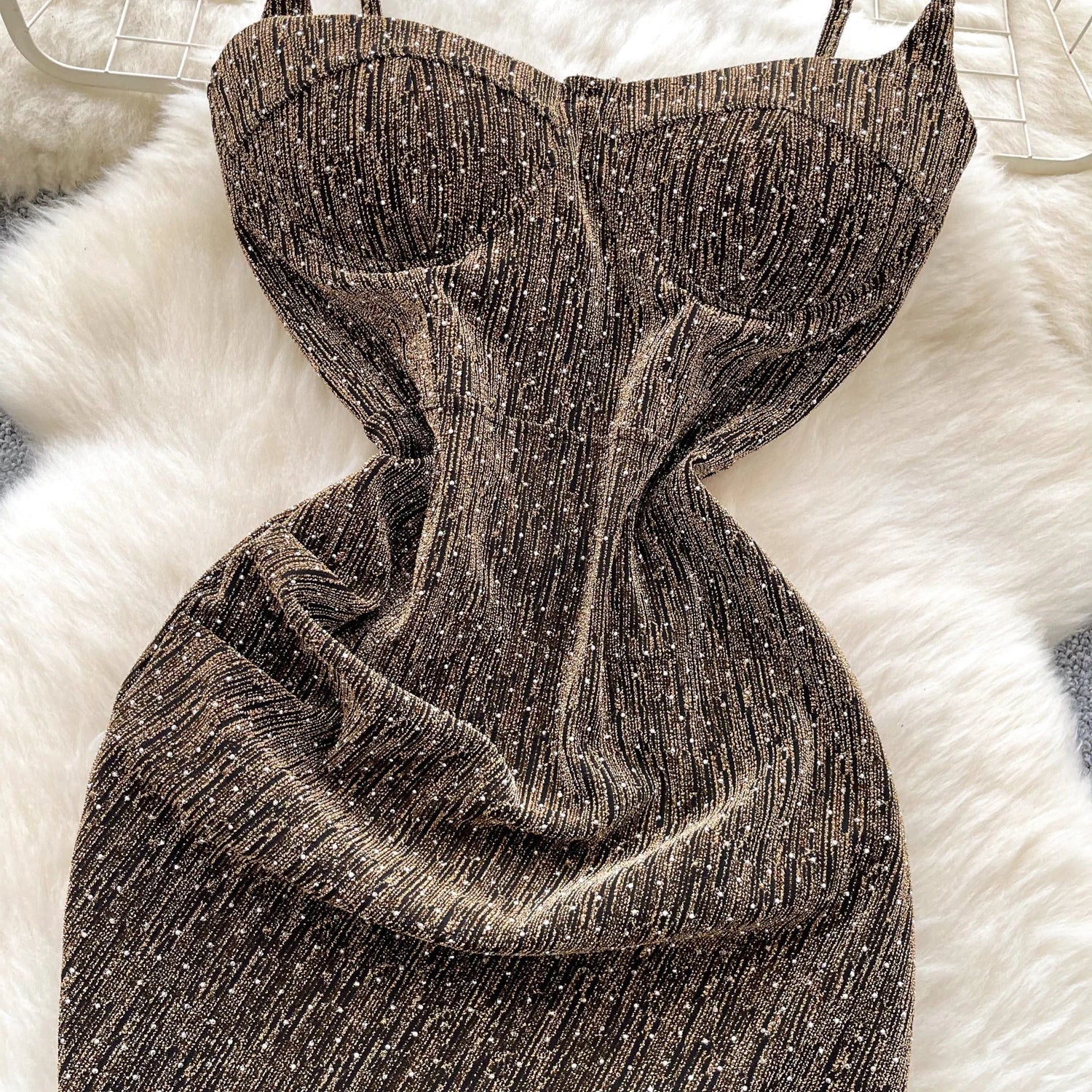 Sexy sleeveless glitter Backless Off Shoulder Fashion Birthday Party Evening Vestido Women Goth Slim Summer Hip Wrap Dress SS69