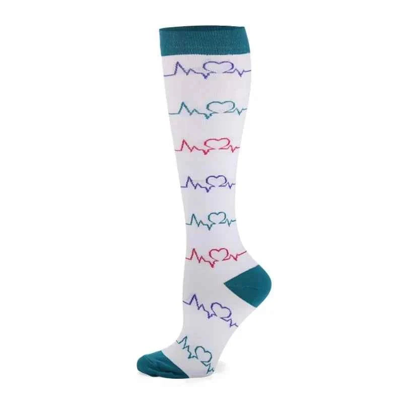 Compression Socks Varicose Veins Blood Circulation Pregnancy 20-30mmhg Nurse Socks Men Women Marathon Golf Cycling Sports Socks