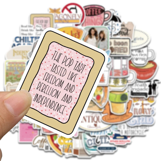 50PCS Gilmore Girls Stickers Cartoon Funny Graffiti Decals Luggage Motorcycle Gift Luggage Decorative Waterproof Phone Sticker SS69
