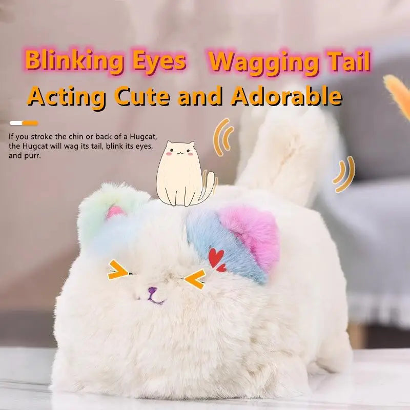 SS69 Interactive Electric Plush Cat and Dog Toy with Sound and Movement