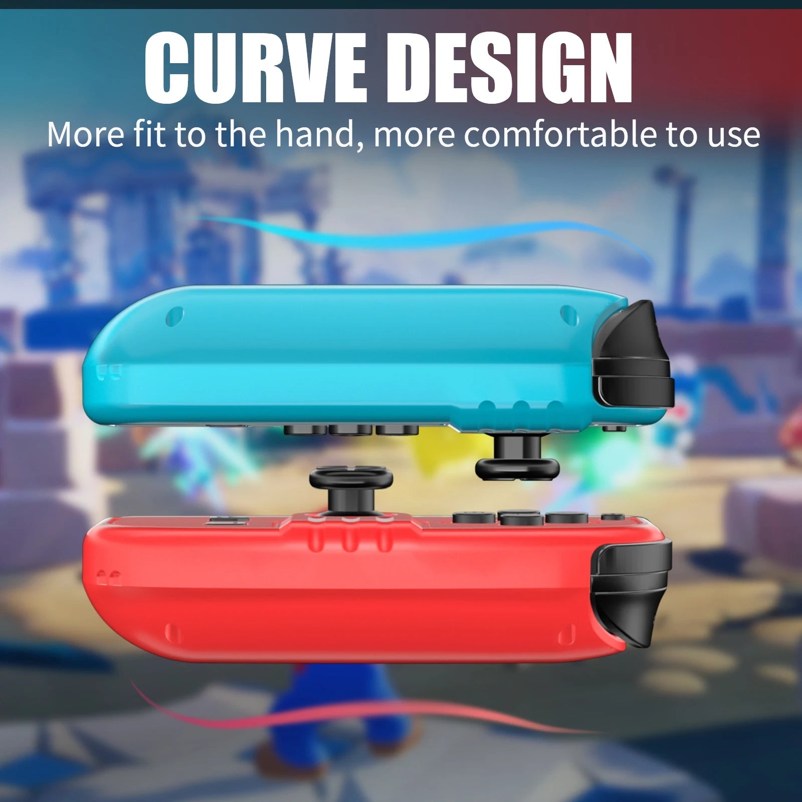 For Nintendo Switch/iOS/Android/PC Wireless Controller, Turbo Vibration Wake-up Handle For Fitness-ring BT Video Game Control SS69