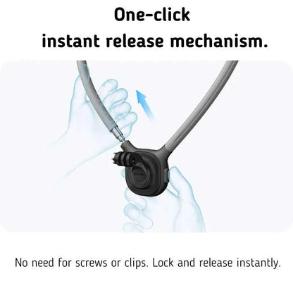 Insta360 X5 Neck Mount Necklace 360 Rotation Holder Quick Release POV For Insta 360 X4 GO 3S X3 Ace Pro 2 Original Accessories