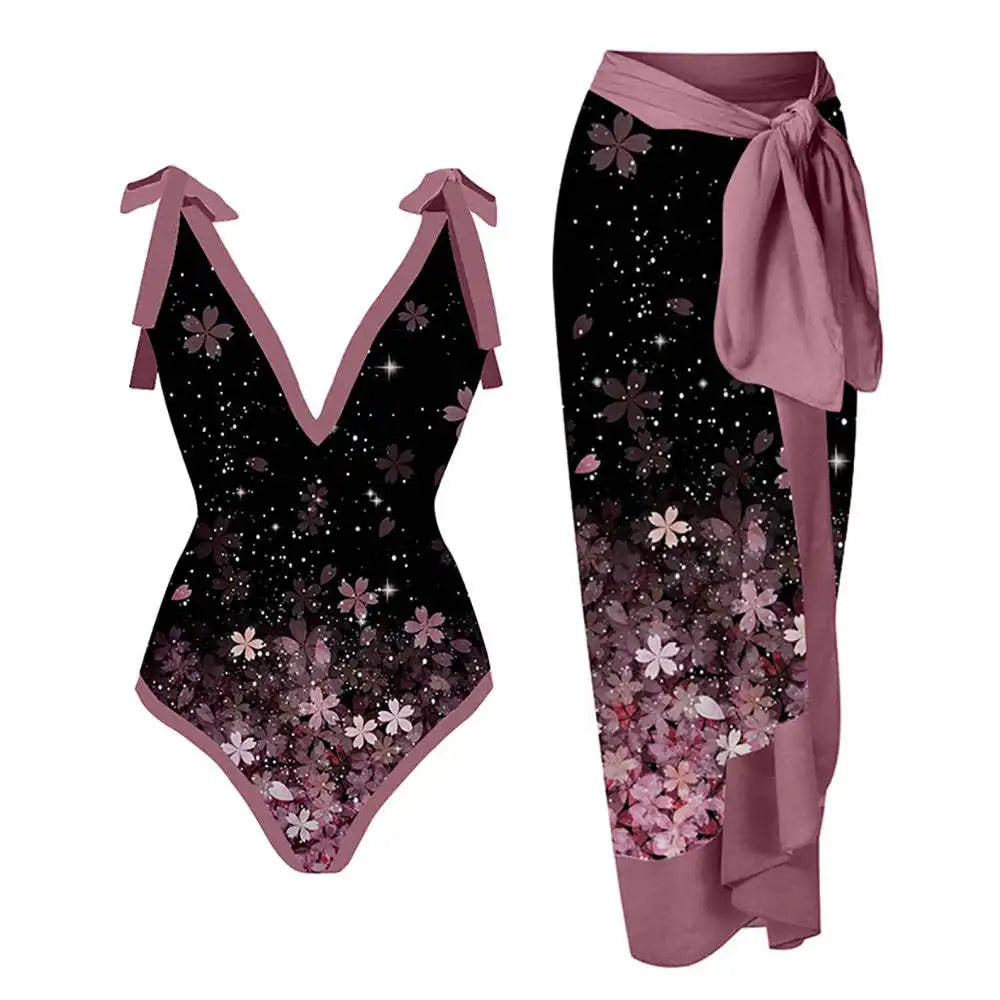 2023 New Arrival Push Up Women Bikini Set Floral Printed Ruffle Bikinis Strappy Bandage Swimwear Brazilian Biquini Bathing Suit SS69