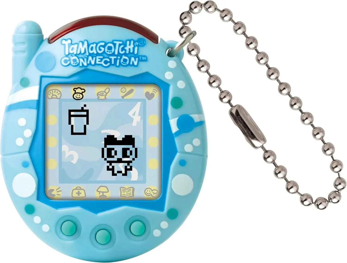 Bandai Tamagotchi Connection V3 Electronic Pet (Linked Ver.) - Elegant Bow/Blue Bubble New