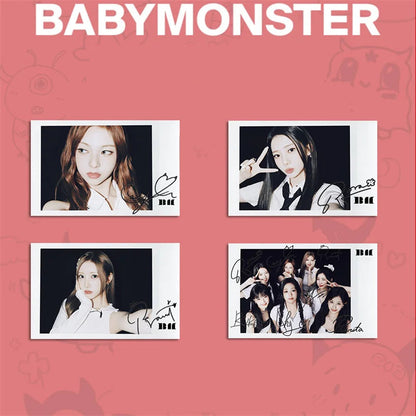 8pcs/set KPOP BABYMONSTER Album HAPPY 1000 DAYS LOMO Card Tea Lu Bao Monster Photo Card AHYEON HARAM RORA RUKA ASA Postcard SS69