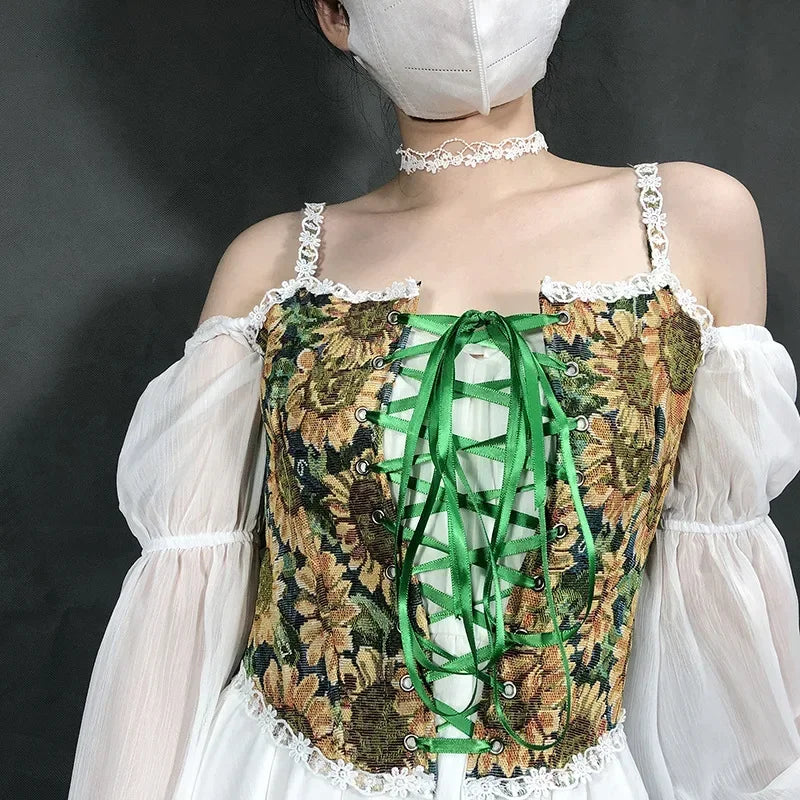 VISIVANEC Lolita Corset Tank Top Women's Slimming Bustier
