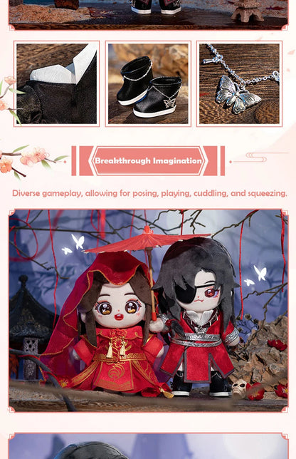 Anime Tian Guan Ci Fu Xie Lian Plush Doll TGCF Stuffed Toy Plushies Heaven Official’s Blessing Change Suit Dress Up Toy 20cm SS69