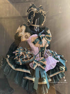 The Little Mermaid's Tears Younger Girls Party Wedding Dress Handmade Wedding Costume for Girls Lolita Girls Bridesmaid Dress