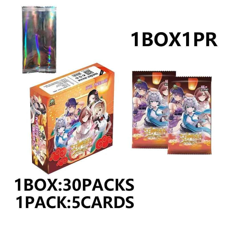 Goddess Story Collection Cards Board Playing Games Carts Paper Kids Toys Anime Gift Table Christmas Brinquedo