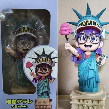 Anime Dr. Slump Figure Arale Cos Statue Of Liberty Action Figure Collection Model Toys Joint Movable Cool Doll Birthday Present SS69