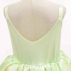 2024 Fancy Princess and Frog Story Cosplay Kid Princess Ball Gown off Shoulder Tiana Deluxe Royal Frock Girls Prom Party Costume