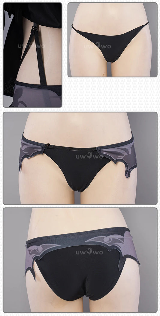 UWOWO 2B Cosplay Costume Dress - Synthetic Game Character Outfit for Adults