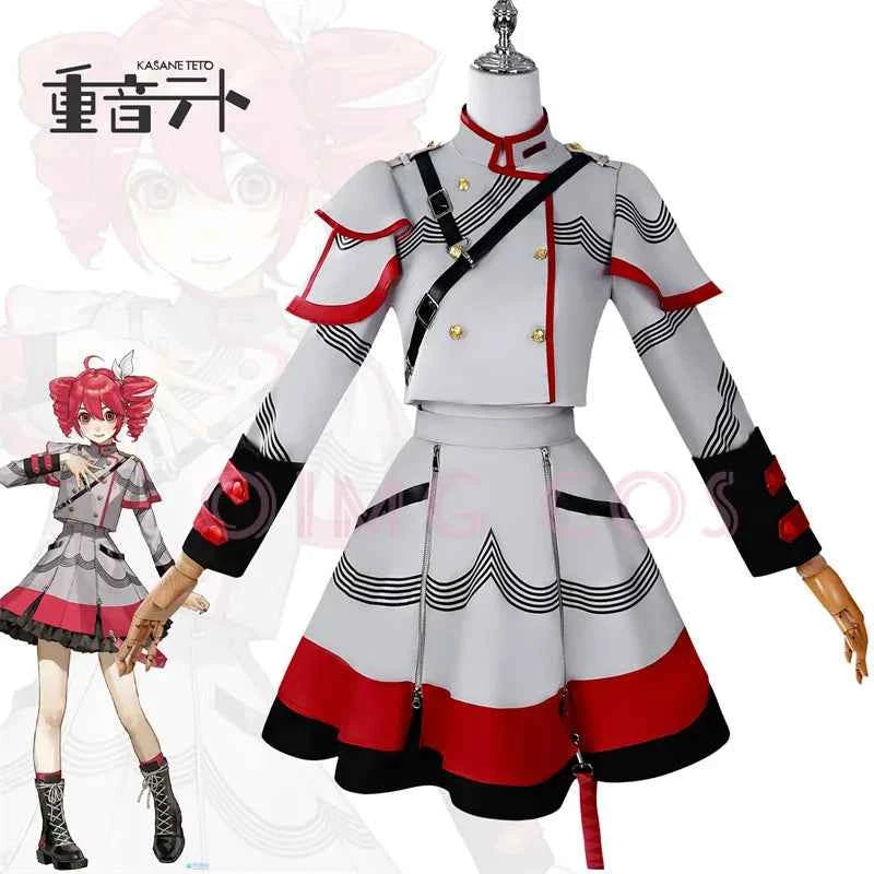 Kasane Teto Cosplay Costume Adult Carnival Uniform  Anime Halloween Party Costumes Masquerade Women Game
