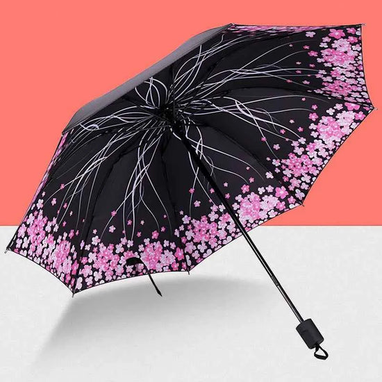 Beautiful Flower Painting Inside Men And Women Umbrella Sun And Rain Anti-uv Umbrellas Ladies Parasol Folding Paraguas For Gifts