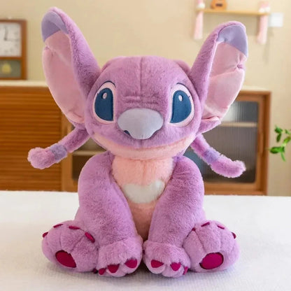 Anime Disney Kawaii Stitch Angel Stuffed Plush Toy Doll Cartoon Figure Soft Animals Pillow Room Decor Peluche Kids Birthday Gift SS69
