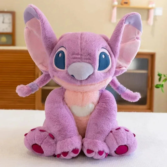 Anime Disney Kawaii Stitch Angel Stuffed Plush Toy Doll Cartoon Figure Soft Animals Pillow Room Decor Peluche Kids Birthday Gift SS69