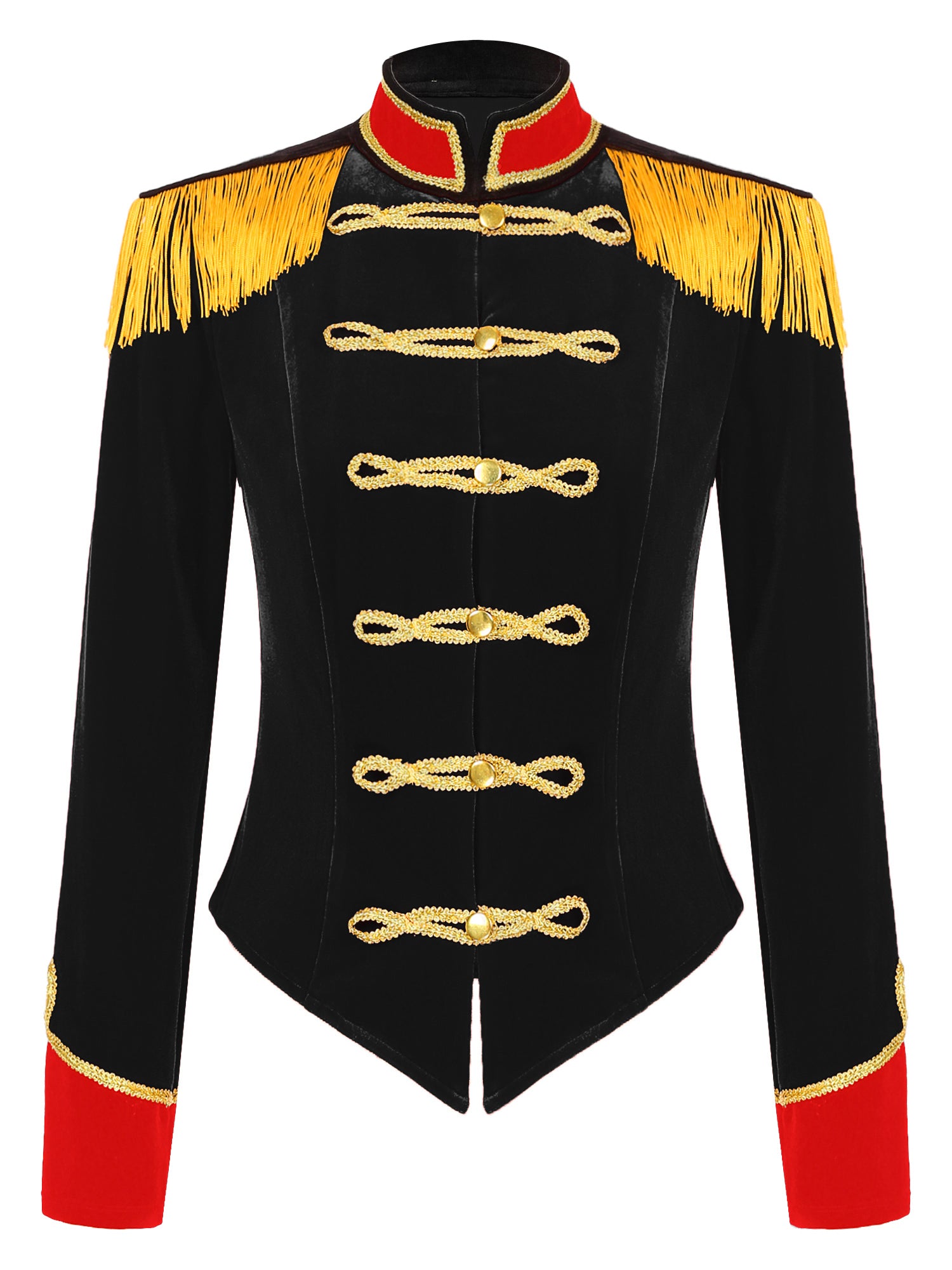 Women Circus Ringmaster Costume Showman Majorette Tassel Tailcoat Jacket Halloween Carnival Lion Tamer Cosplay Costumes