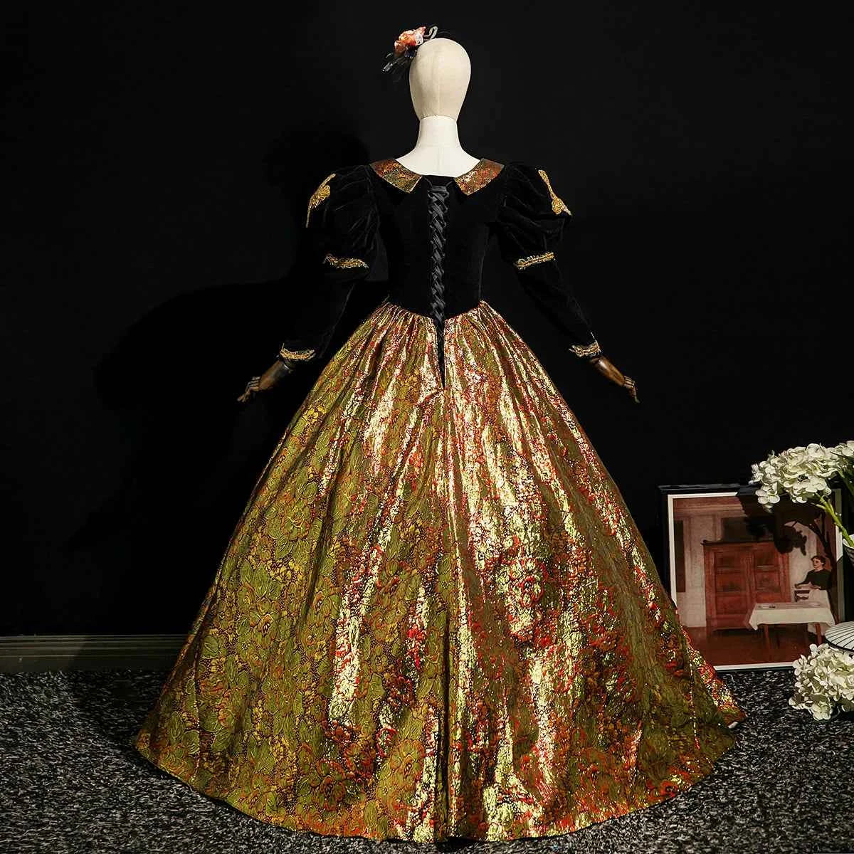 Customized Women Renaissance Victorian Party Dresses Baroque Historical Theater Masquerade Gowns