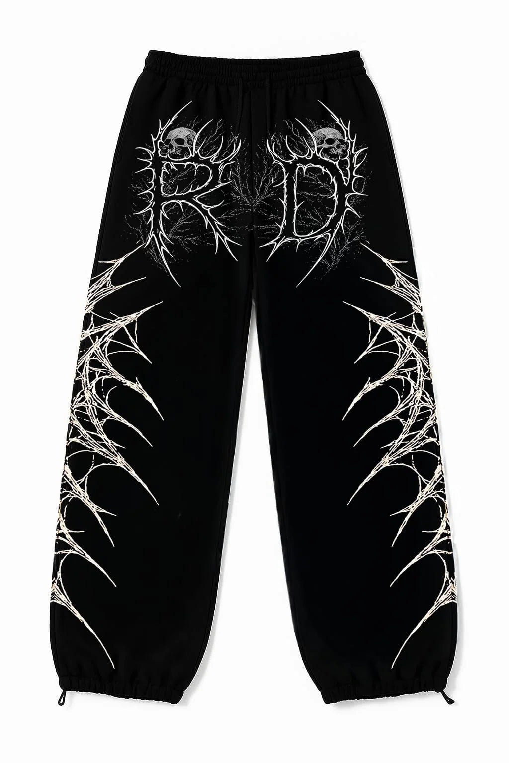 Equinox Flower Japanese Leisure Pants Manga Printing Men Women Slacks Trousers Y2K Gothic Wide Pants