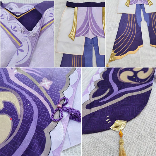 Raiden Shogun Cosplay Costume and Wig Set for Women - Game Character Outfit