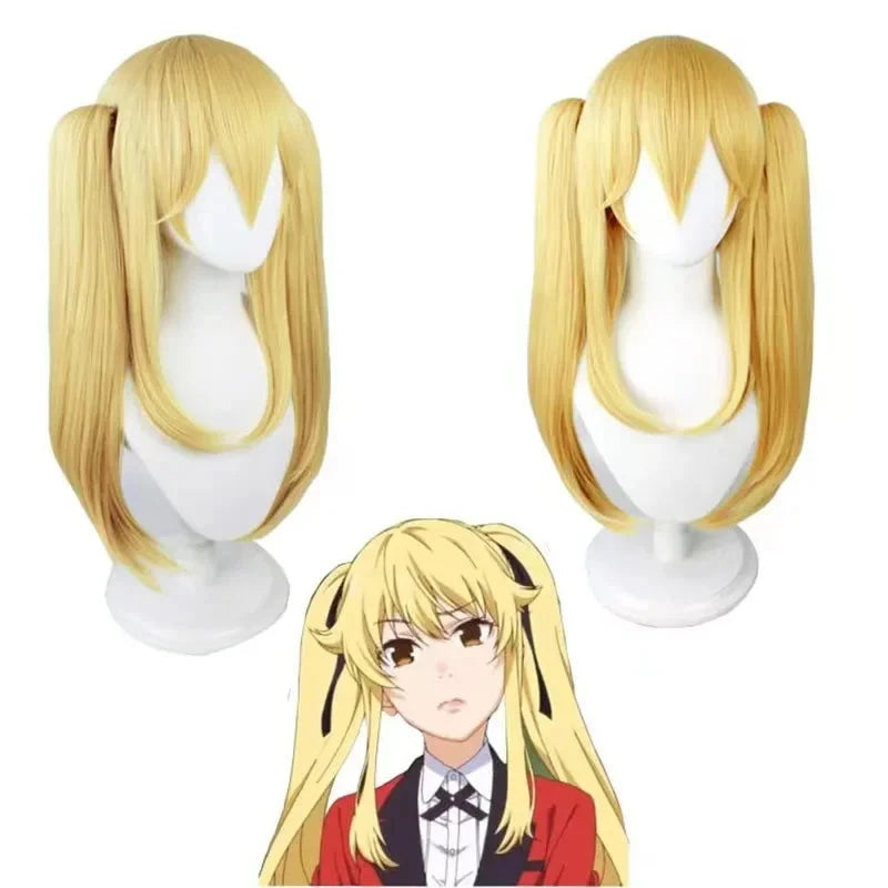 Anime Kakegurui Yomotsuki Runa Cosplay Costume JK School Girl Yumeko kishima Jacket Hoodie Coat Halloween Carnival Outfit SS69 53.69 6-Wig / L / Kakegurui