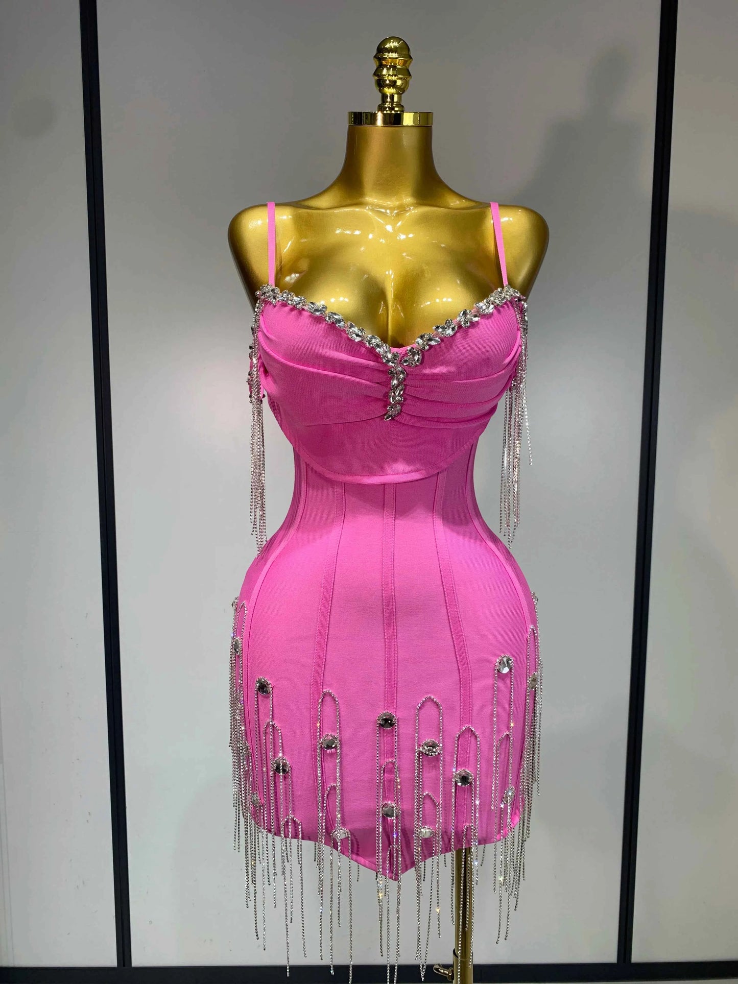 Women Sexy Backless Spaghetti Strap Bodycon Sleeveless Bandage Dress 2025 Elegant Prom Gown Club Evening Party Birthday Dresses