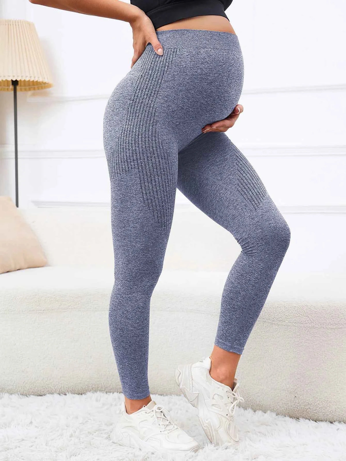 Pregnant Women's Thin Bottoming Pants Spring And Summer New Maternity High Elastic Belly Support Pants