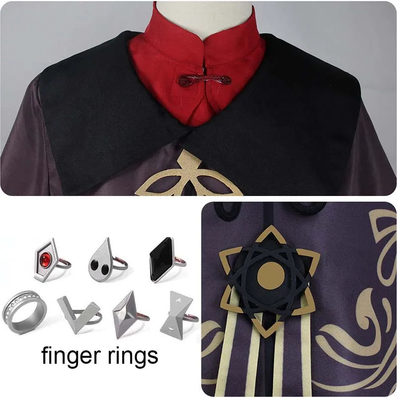 Hu Tao Genshin Impact Cosplay Dress Set for Women