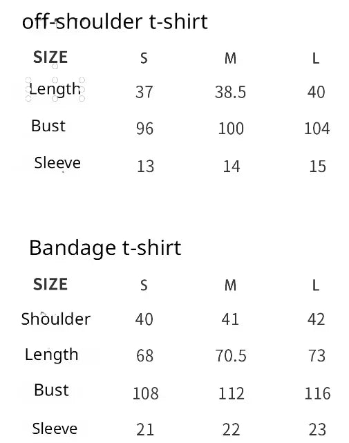 Black Pink Y2K Clothing Set Hot Girls Strapless Strap Short Sleeve T-shirt Slimming Jeans Long Pants Female 4 Piece Set Outfits SS69