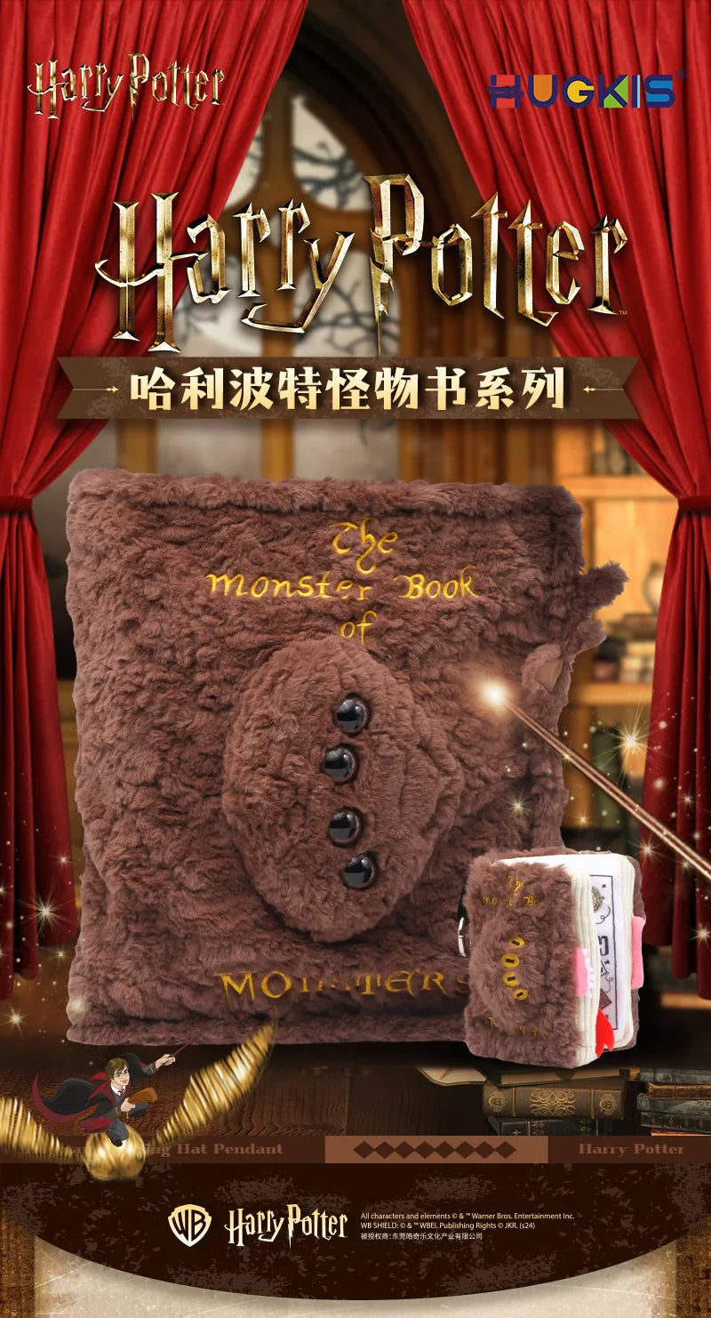 Hugkis Harry Potter Plush Toy Magic School Around The Monster Book Pendant Monster Book Pillow Fans Holiday Gifts