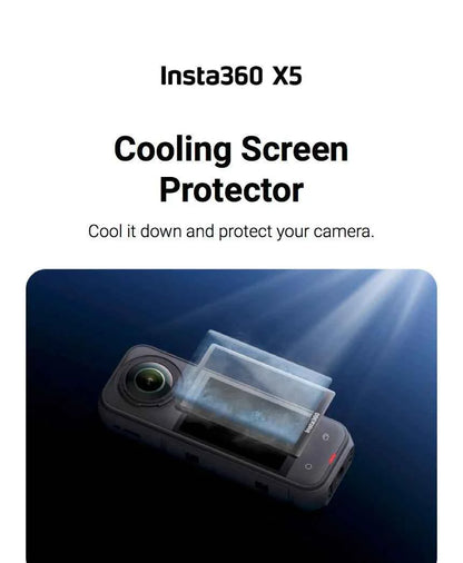 Insta360 X5 Screen Protector Standard or Cooling Tempered Glass Film For Insta 360 X5 Original Accessories