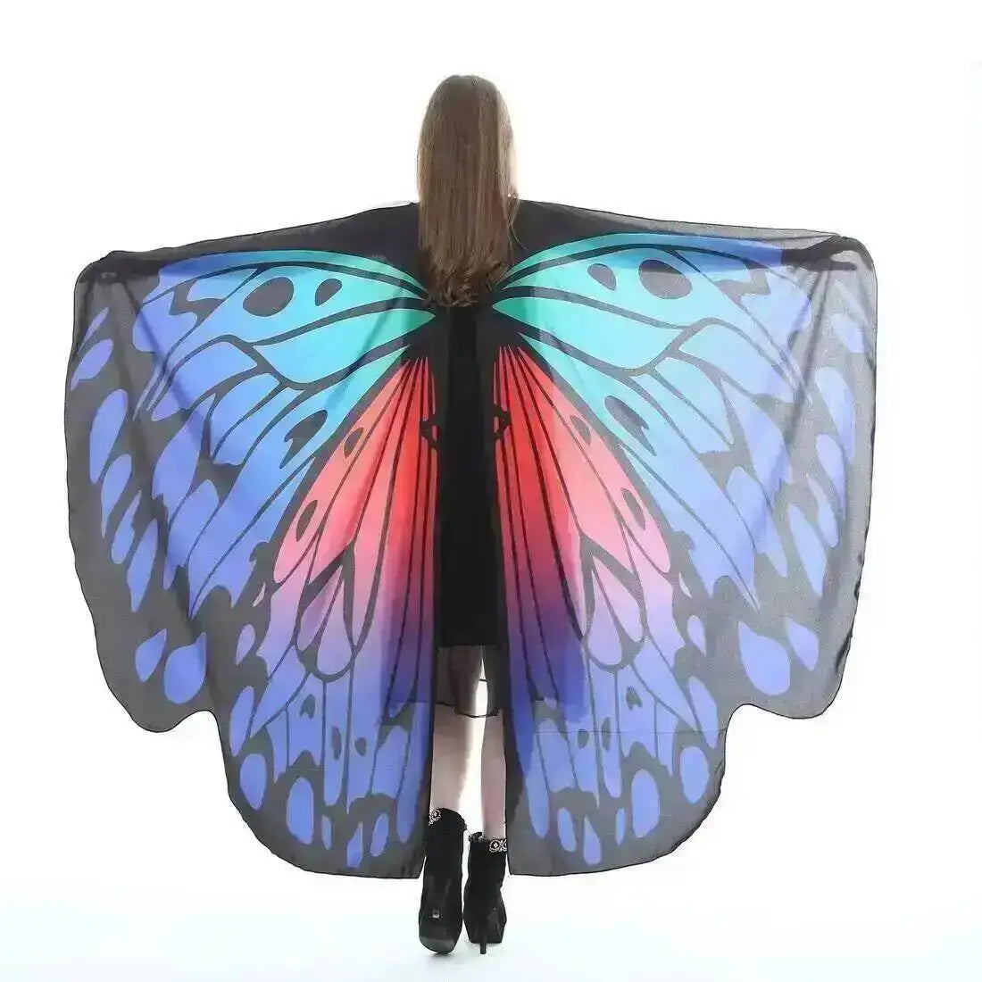 Adult Butterfly Wings Cape for Women Cosplay Costume
