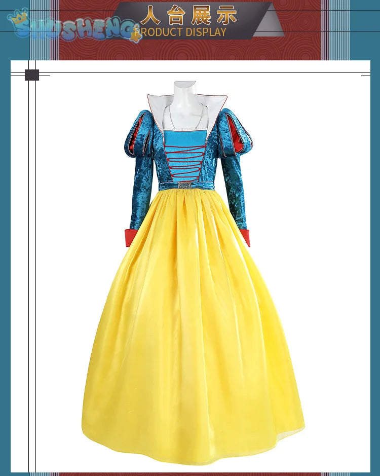 New Movies of 2025 Snow White cosplay Costume Adult and Child Sizes Fairy Tale Sweet Princess Dress Halloween Ball Woman Uniform - SS69