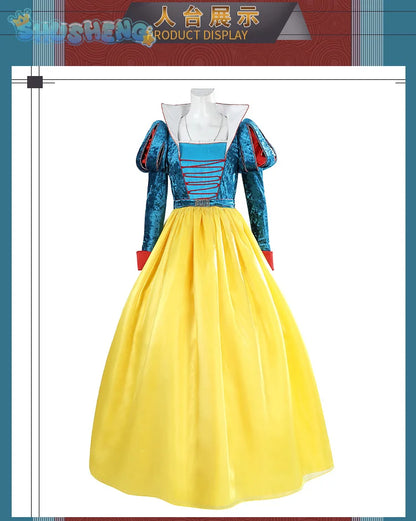 New Movies of 2025 Snow White cosplay Costume Adult and Child Sizes Fairy Tale Sweet Princess Dress Halloween Ball Woman Uniform - SS69