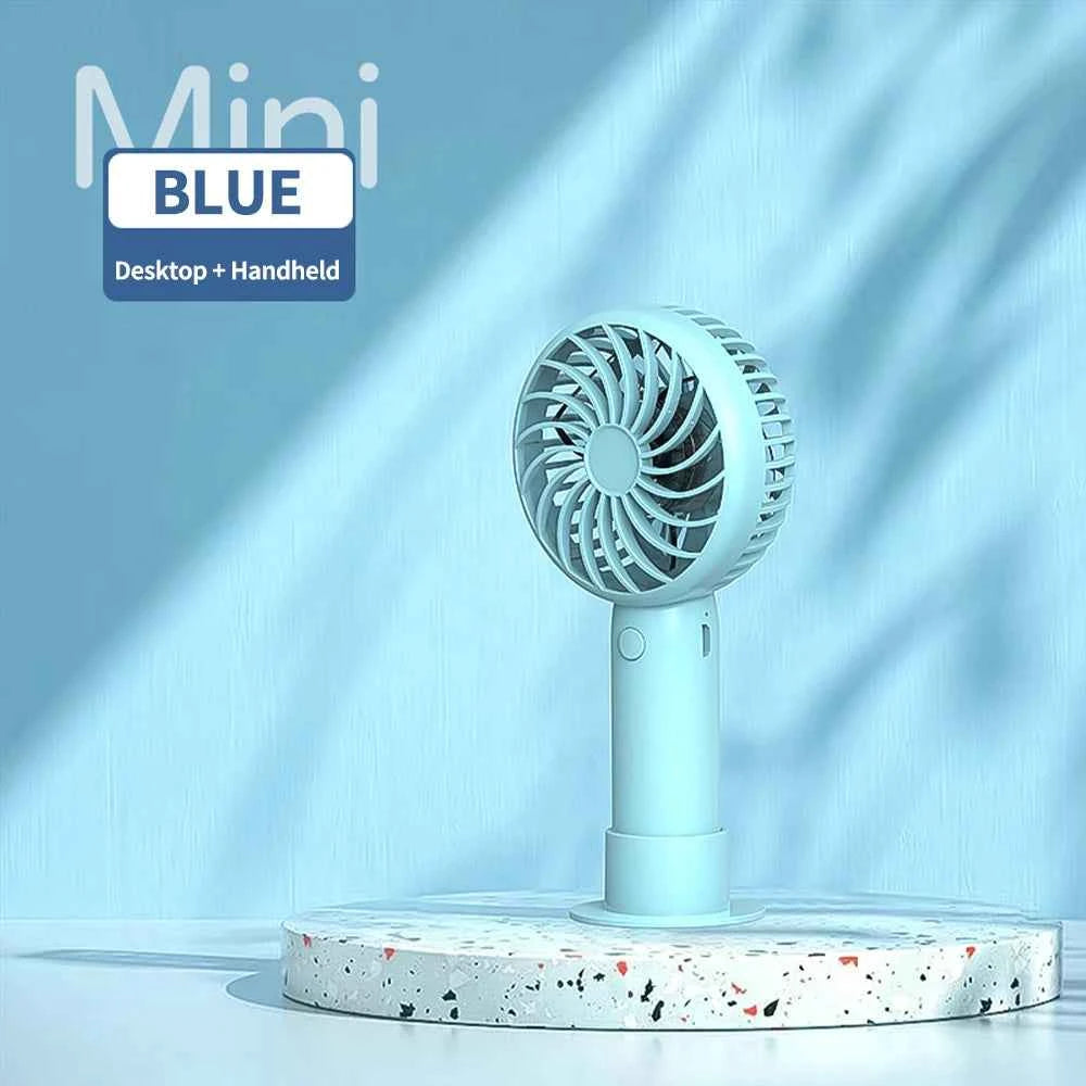 1200mAh Mini Portable FansHandheld USB Rechargeable Quiet Handheld FanAir cooler Outdoor Travel Hand Fans ventilation Fan
