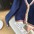New 2024 Autumn Winter Cashmere Top Women V Neck Pullover Warm Knitwear Jumper Woman Clothes Twist Outwear Knited Tops Women