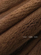 Winter Womens Real Mink Fur Coat High Quality V-neck Fur Jackets for Women New in Outerwears Luxury Clothes 2024 шуба женская