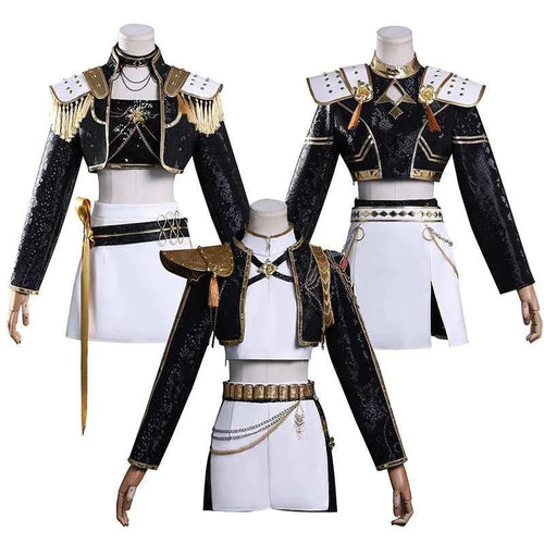 Black Golden Rumi Zoey Mira Cosplay Cosplay Costume Wig Women Suit Halloween Party Role Playing Outfit
