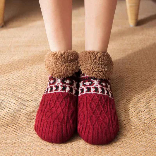Super Warm Winter Non-slip Floor Socks Women Men Snow Socks Sleep Carpet Slippers Socks Women Velvet Boot Unsiex Home Wear