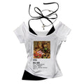 Jojo Bizarre Adventure crop top Aesthetic babydoll Streetwear shoujo girl style Fairy vintage  cropped harajuku woman t-shirt
